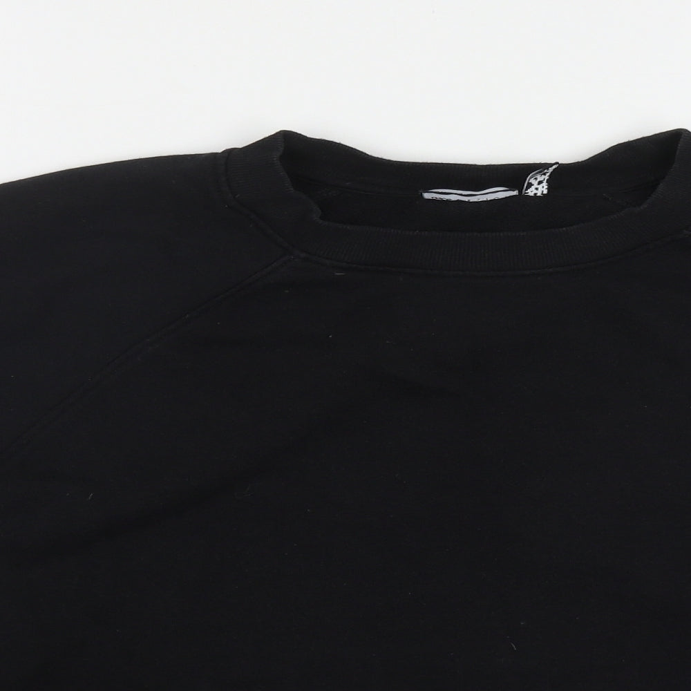 ASOS Womens Black  Polyester Pullover Sweatshirt Size 10