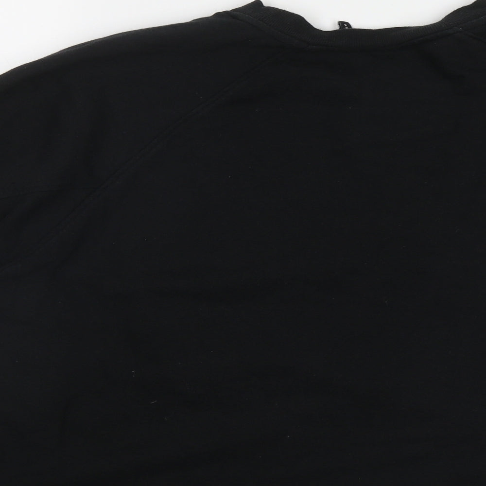 ASOS Womens Black  Polyester Pullover Sweatshirt Size 10