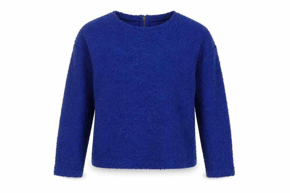 New Look Womens Blue Round Neck  Polyester Pullover Jumper Size 8