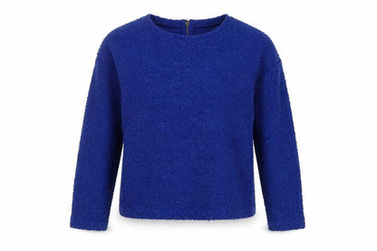 New Look Womens Blue Round Neck  Polyester Pullover Jumper Size 8