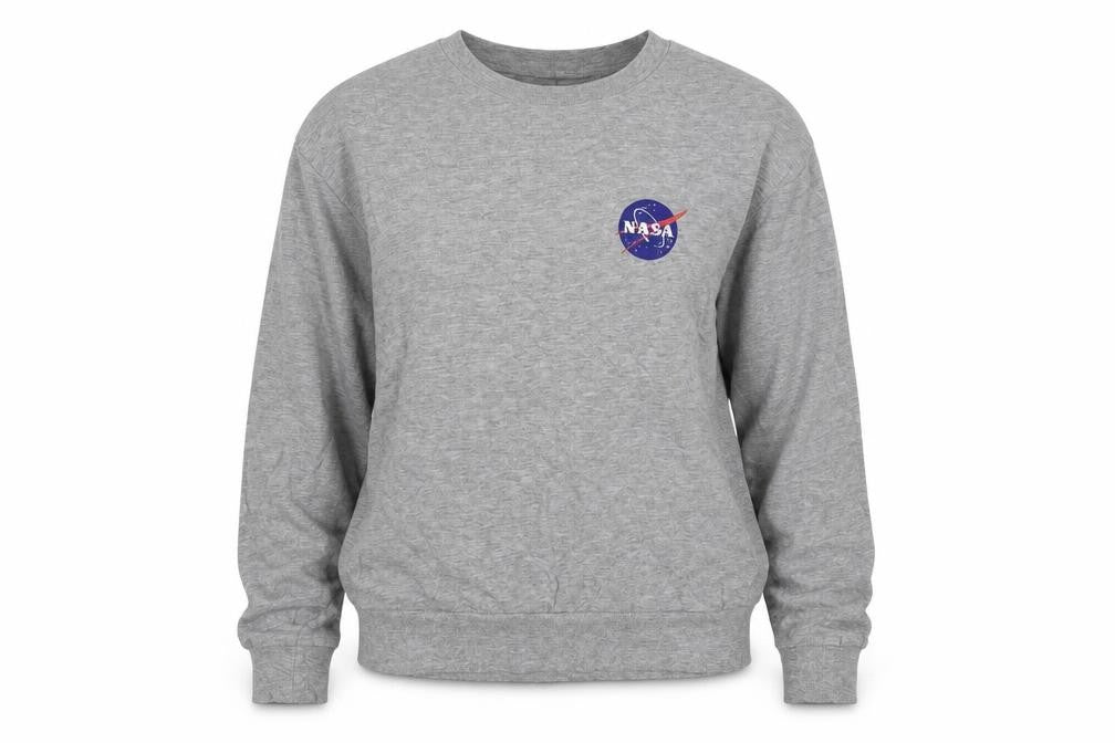 H&M Womens Grey  Cotton Pullover Sweatshirt Size XS   - NASA