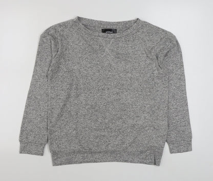 Preloved Golddigga Womens Grey  Viscose Pullover Sweatshirt Size 10  Pullover - Front