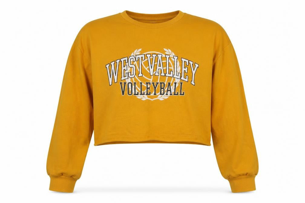 H&M Womens Yellow  Cotton Pullover Sweatshirt Size M  Pullover