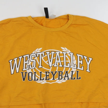 H&M Womens Yellow  Cotton Pullover Sweatshirt Size M  Pullover