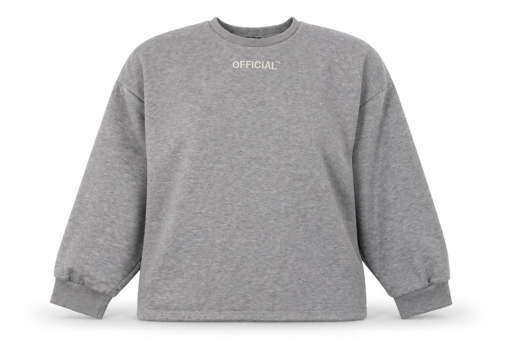Boohoo Womens Grey  Polyester Pullover Sweatshirt Size 8  Pullover
