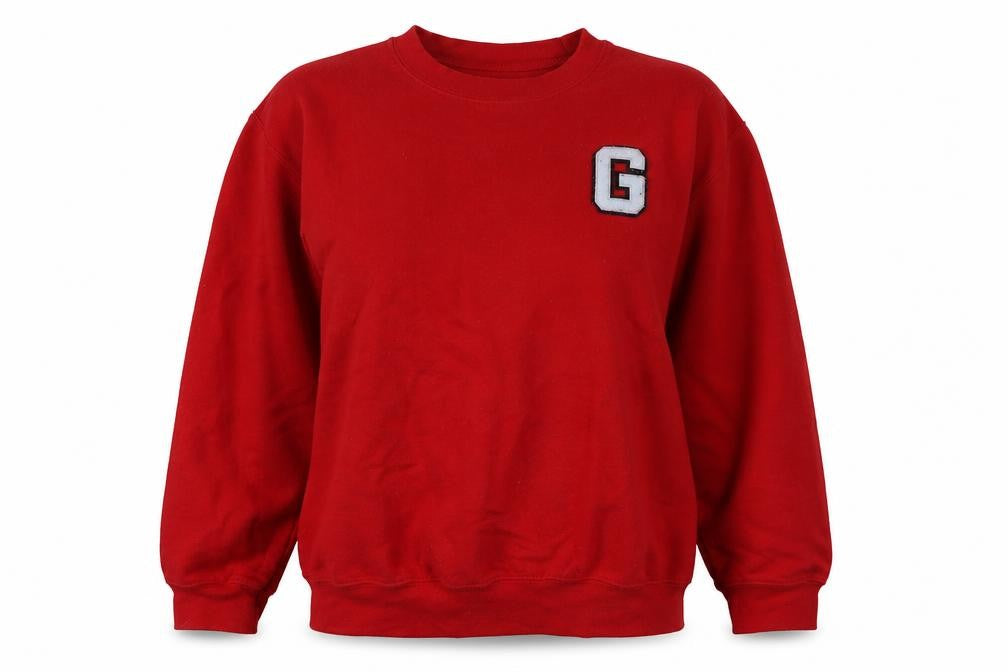 Elle Grace Womens Red  Cotton Pullover Sweatshirt Size S  Pullover