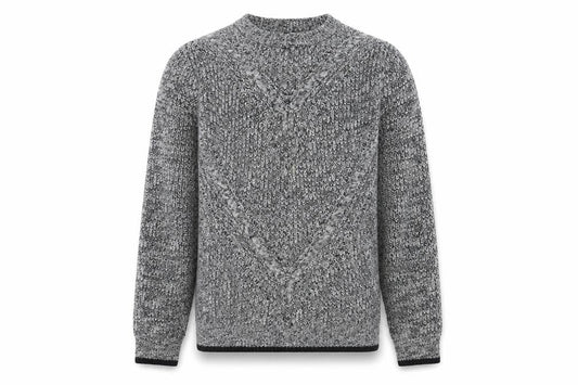 Topman Mens Grey Crew Neck  Acrylic Pullover Jumper Size S
