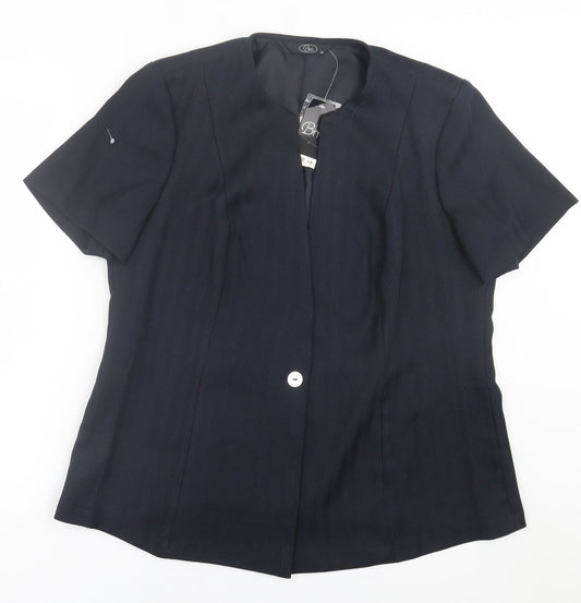 BM Womens Blue   Jacket Blazer Size 18  Button