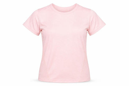 Dunnes Womens Pink  Nylon Basic T-Shirt Size S Crew Neck Pullover