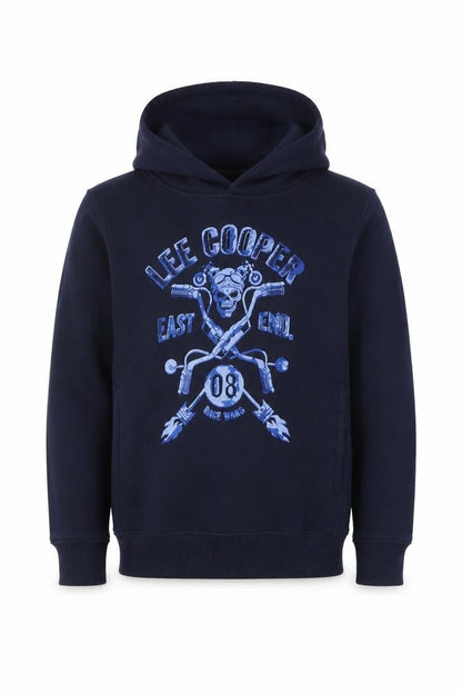 Lee Cooper Boys Blue  Polyester Pullover Hoodie Size M  Pullover