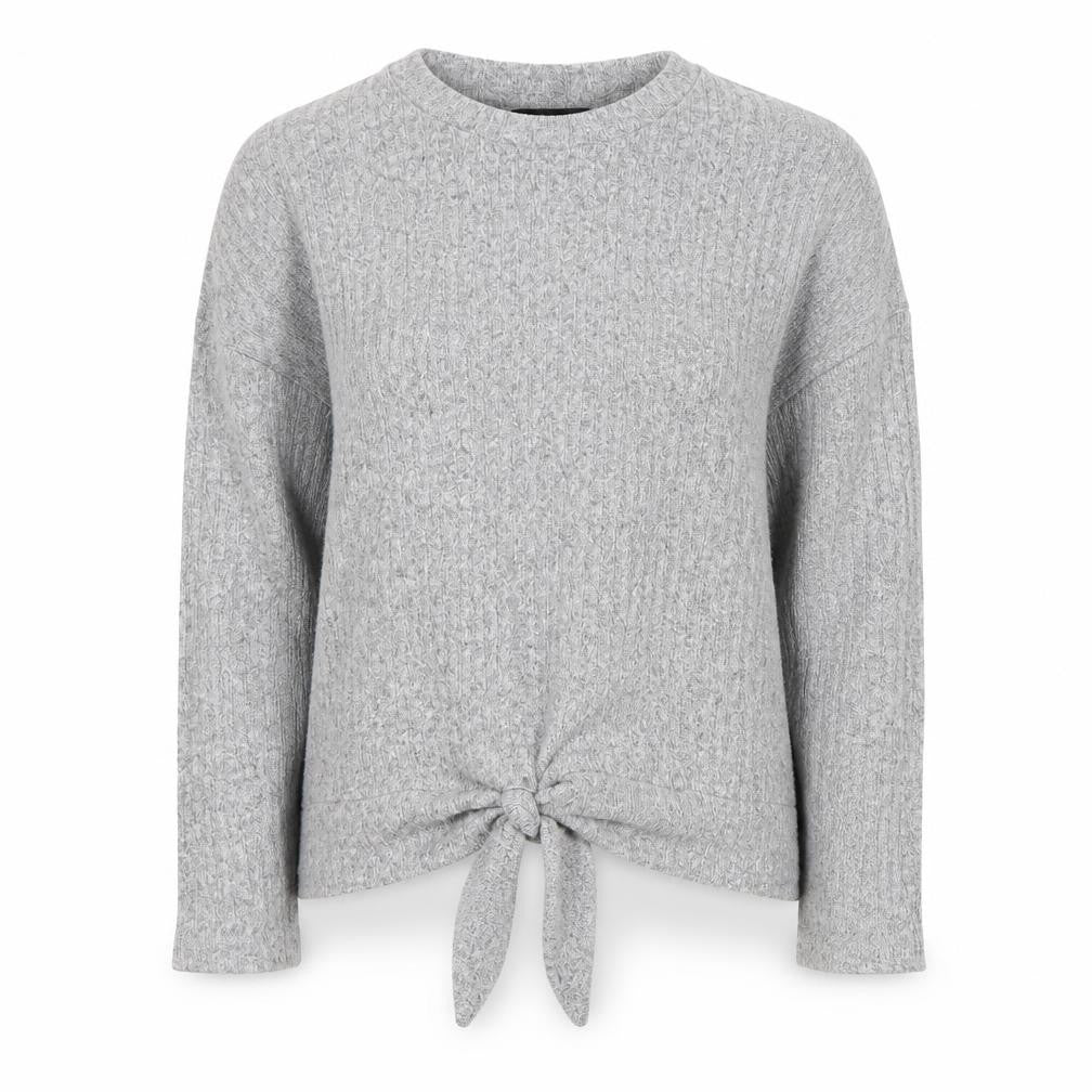 F&F Womens Grey Round Neck  Viscose Pullover Jumper Size 10