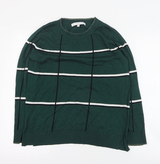 NEXT Womens Green Round Neck  Polyester Pullover Jumper Size 14