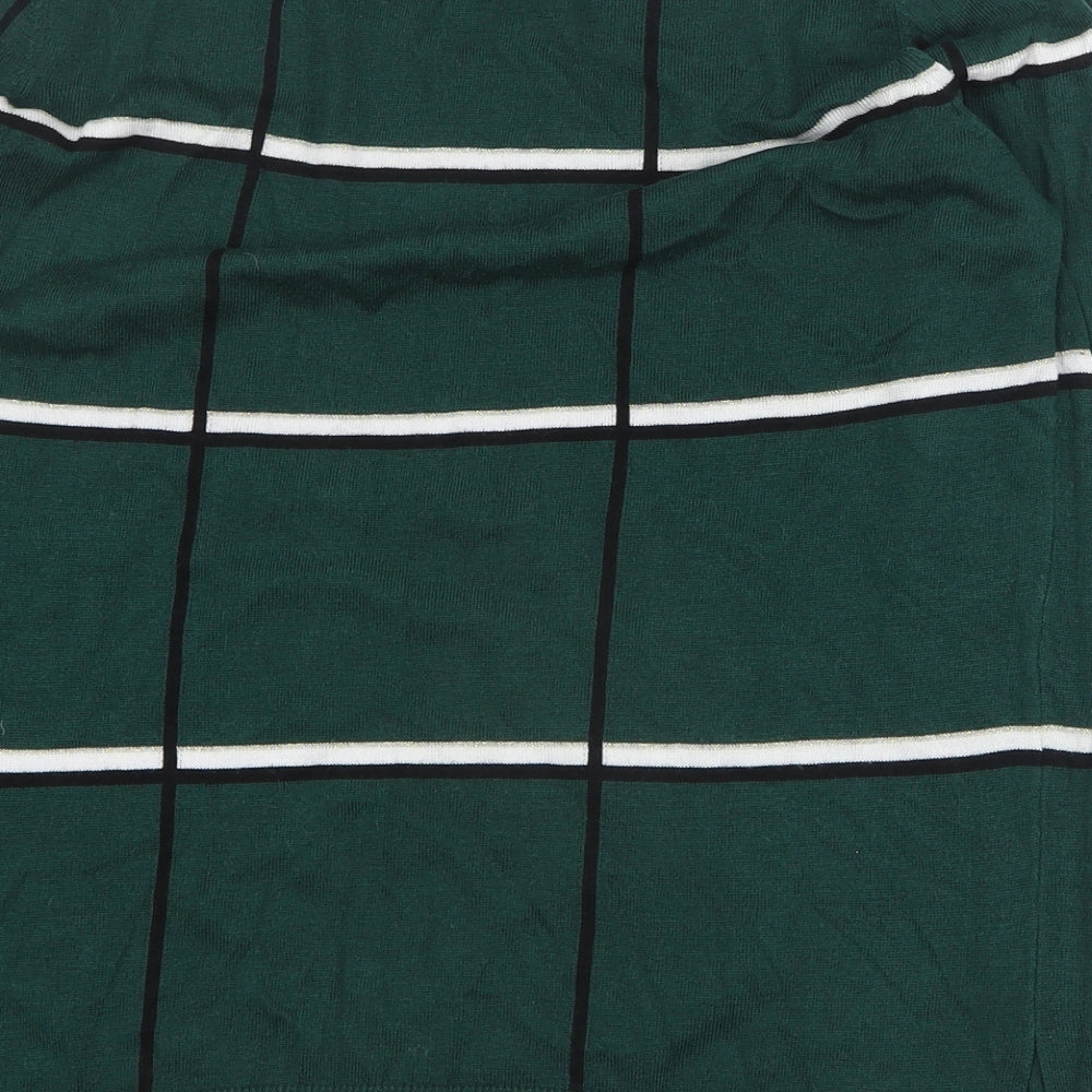 NEXT Womens Green Round Neck  Polyester Pullover Jumper Size 14