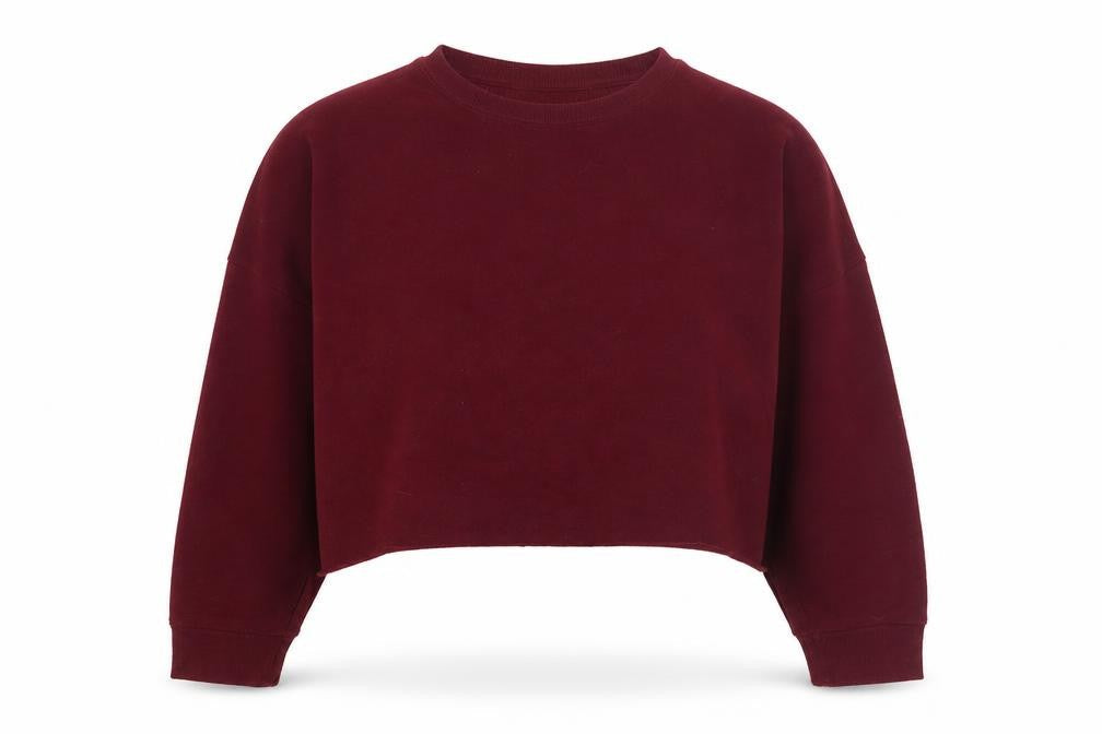 Primark Womens Red  Polyacrylate Fibre Pullover Sweatshirt Size M  Pullover - Cropped
