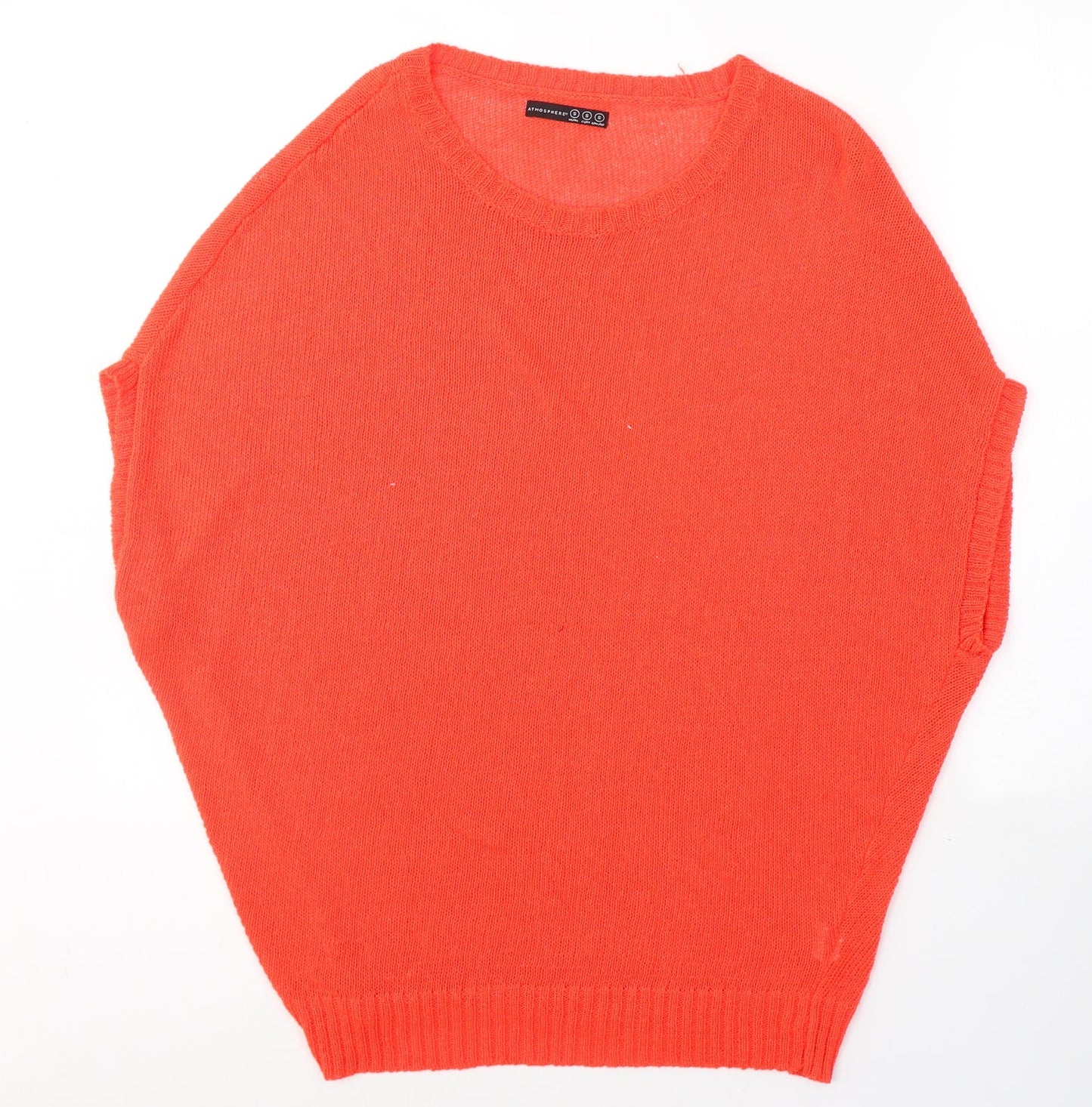 Atmosphere Womens Red Round Neck  Acrylic Pullover Jumper Size S