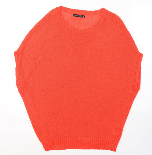 Atmosphere Womens Red Round Neck  Acrylic Pullover Jumper Size S