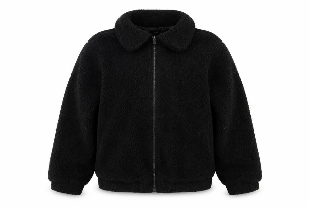 Boohoo Womens Black   Jacket Coat Size 8  Zip