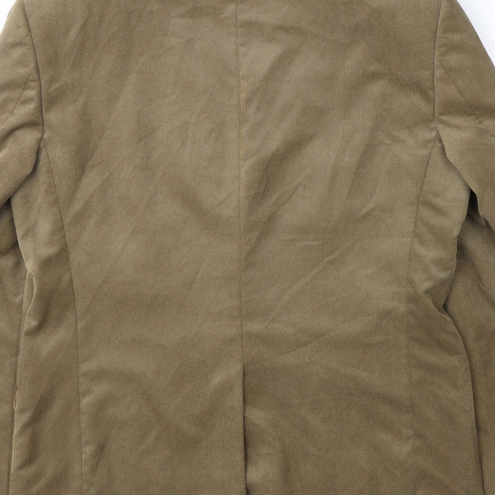 Marks and Spencer Mens Brown  Polyester Jacket Suit Jacket Size 38