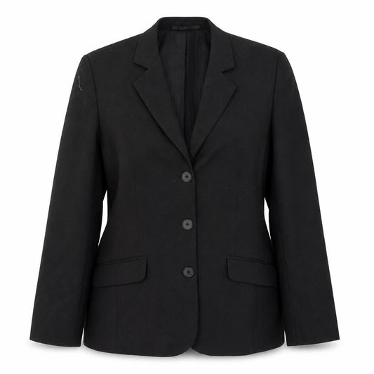 Endurance Womens Black  Polyester Jacket Suit Jacket Size 14