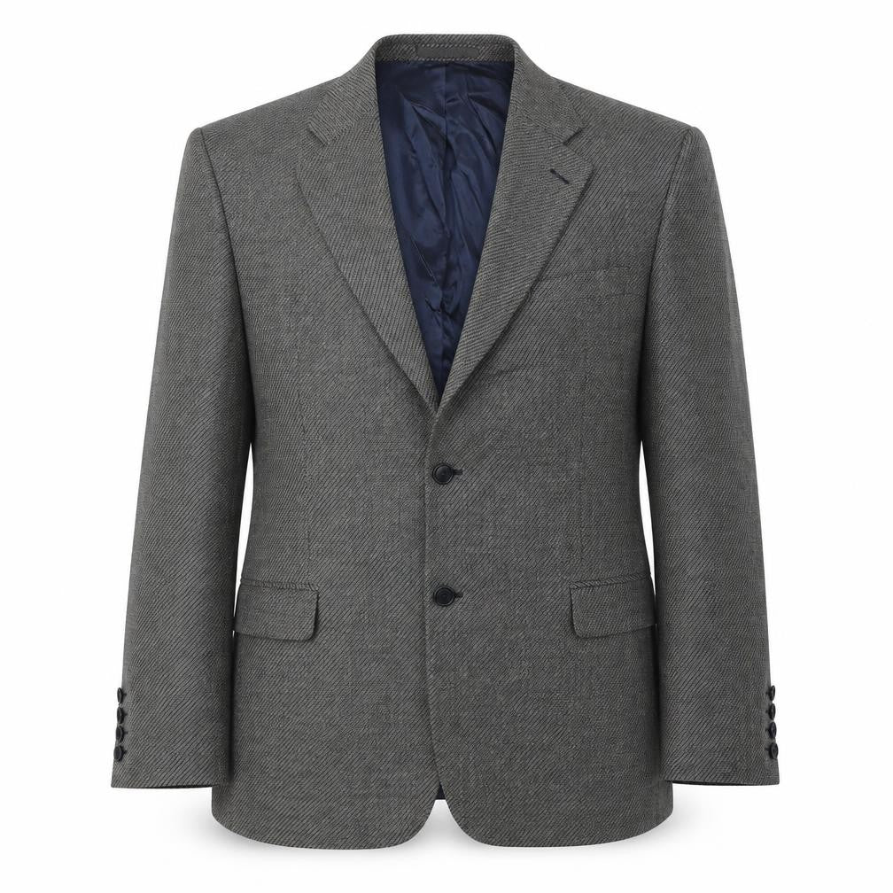 Marks & Spencer Mens Black Geometric Wool Jacket Suit Jacket Size 44