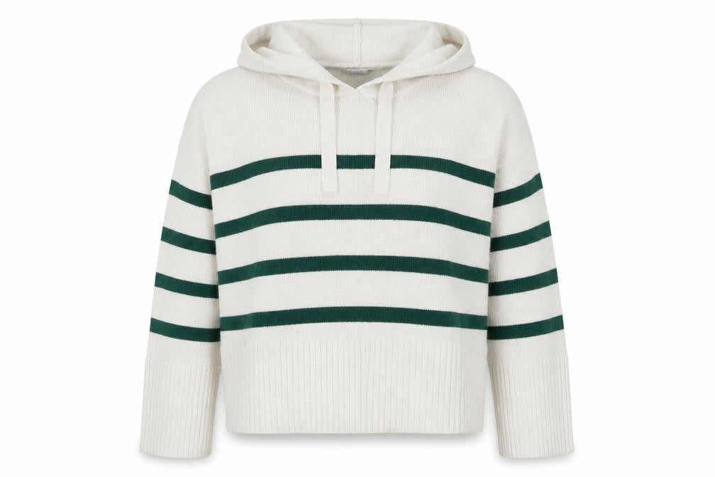 Primark  Womens Multicoloured Striped Viscose Pullover Hoodie Size 14