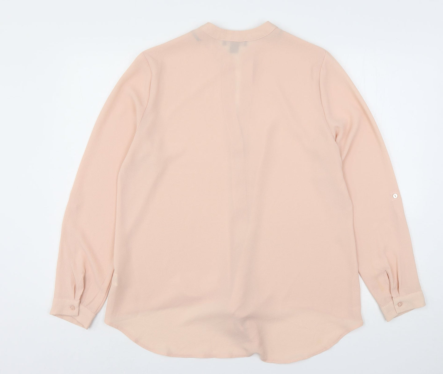 Atmosphere Womens Pink  Polyester Basic Blouse Size 16 V-Neck