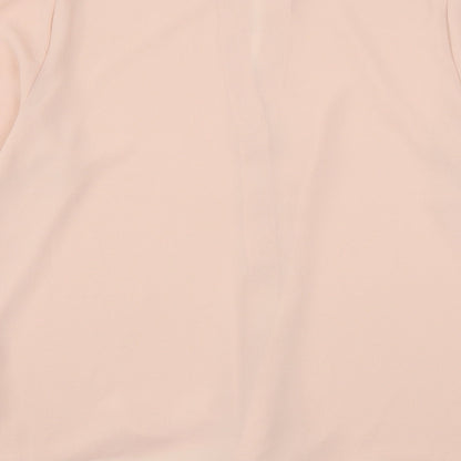 Preloved Atmosphere Womens Pink  Polyester Basic Blouse Size 16 V-Neck - Label