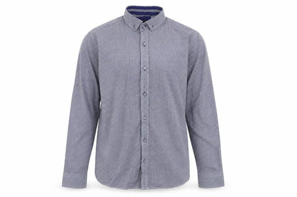 Daniel Rosso Mens Blue Check Cotton  Button-Up Size L Collared