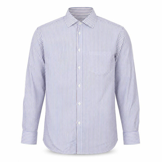 Howick Tailored Mens Multicoloured Striped Cotton  Button-Up Size 15.5 Collared Button