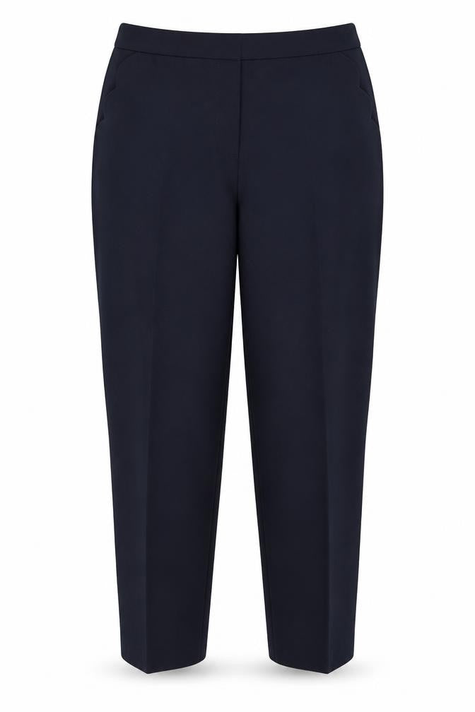 Atmosphere Womens Blue  Polyester Carrot Trousers Size 12 L26 in Regular Hook & Eye