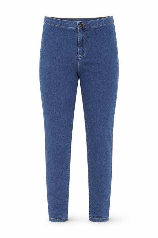 Denim & Co. Womens Blue  Cotton Jegging Jeans Size 12 L29 in Regular Button