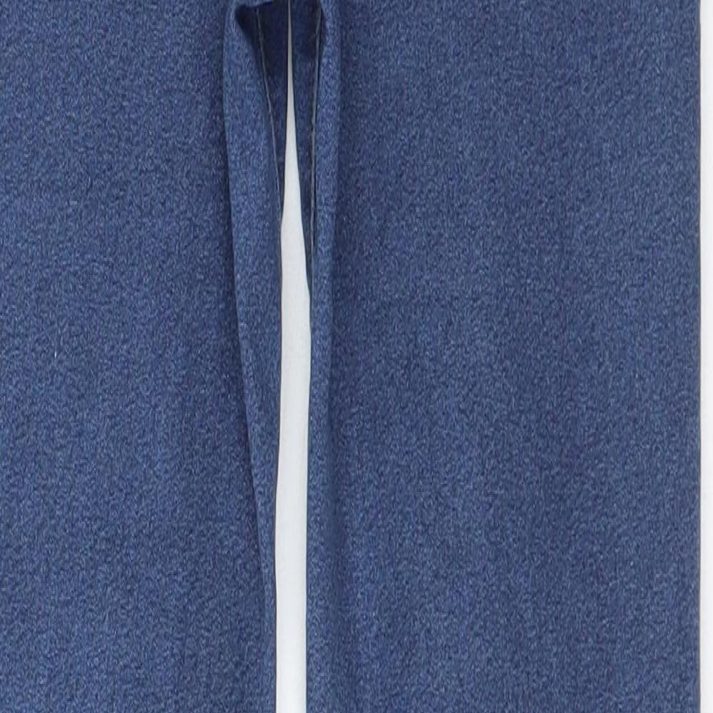 Denim & Co. Womens Blue  Cotton Jegging Jeans Size 12 L29 in Regular Button