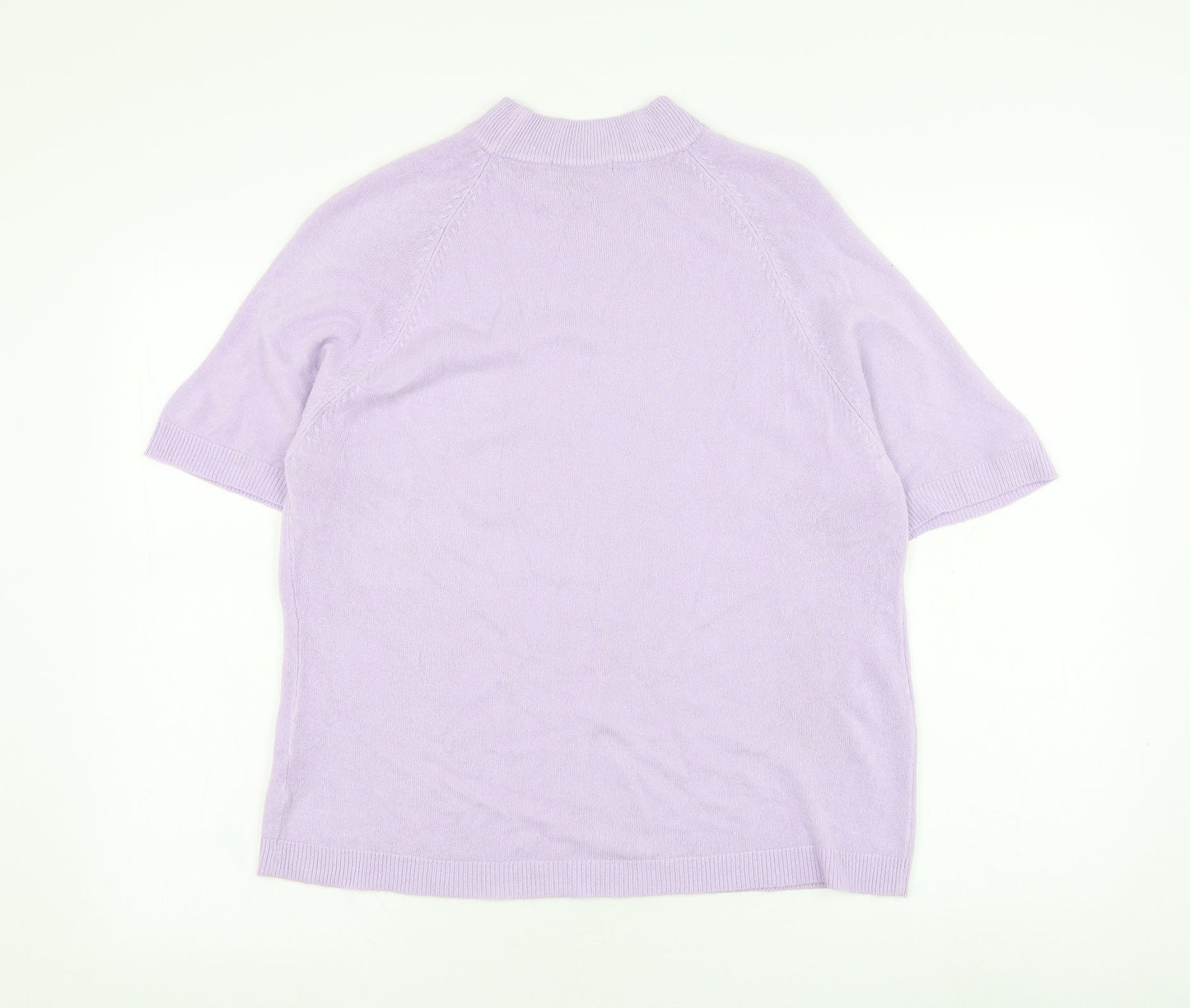 Berkertex Womens Purple Round Neck  Acrylic Pullover Jumper Size 20