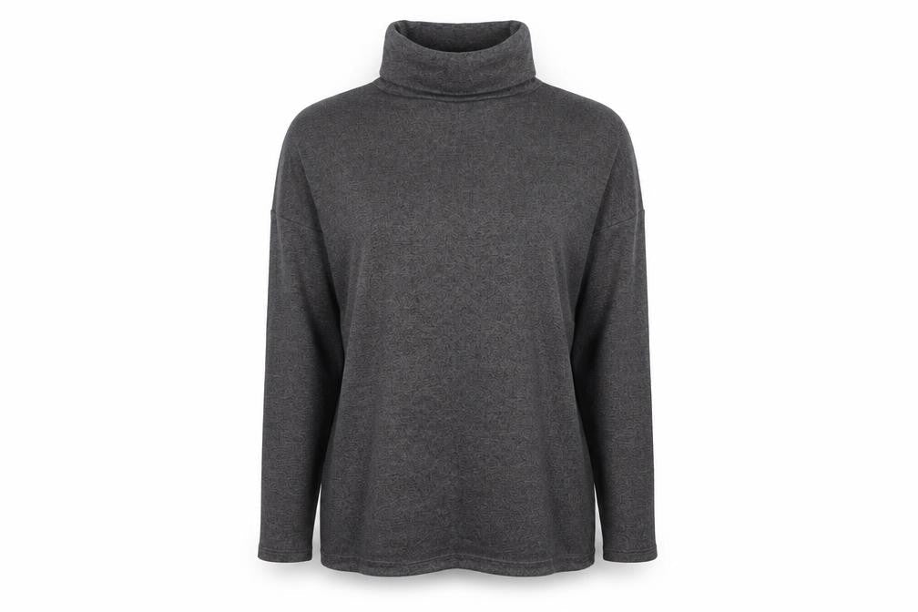 New Look Womens Grey Roll Neck  Polyester Pullover Jumper Size 8