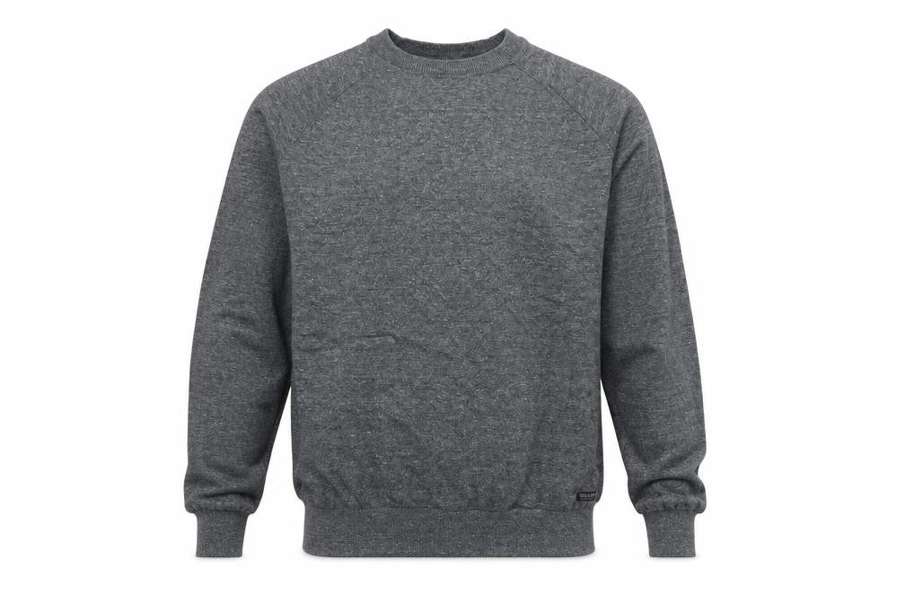 Threadbare Mens Grey Round Neck  Cotton Pullover Jumper Size XL