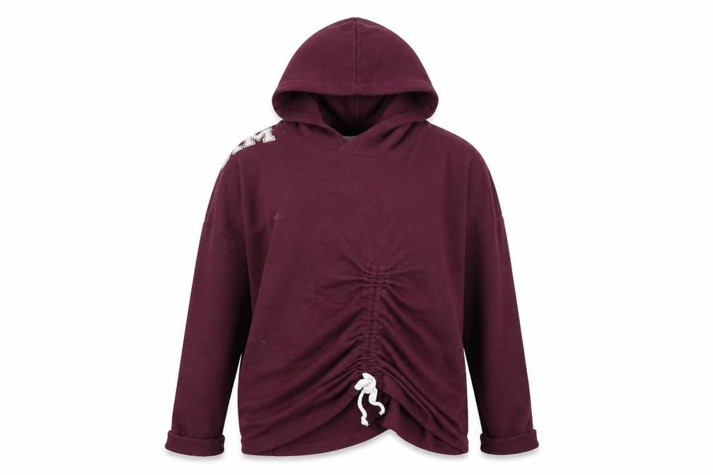 H&M Girls Red  Viscose Pullover Hoodie Size 11-12 Years  Pullover