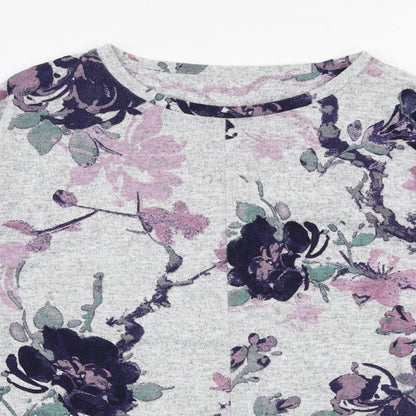 Preloved Dunnes Stores Womens Multicoloured Round Neck Floral Polyester Pullover Jumper Size M - Detail