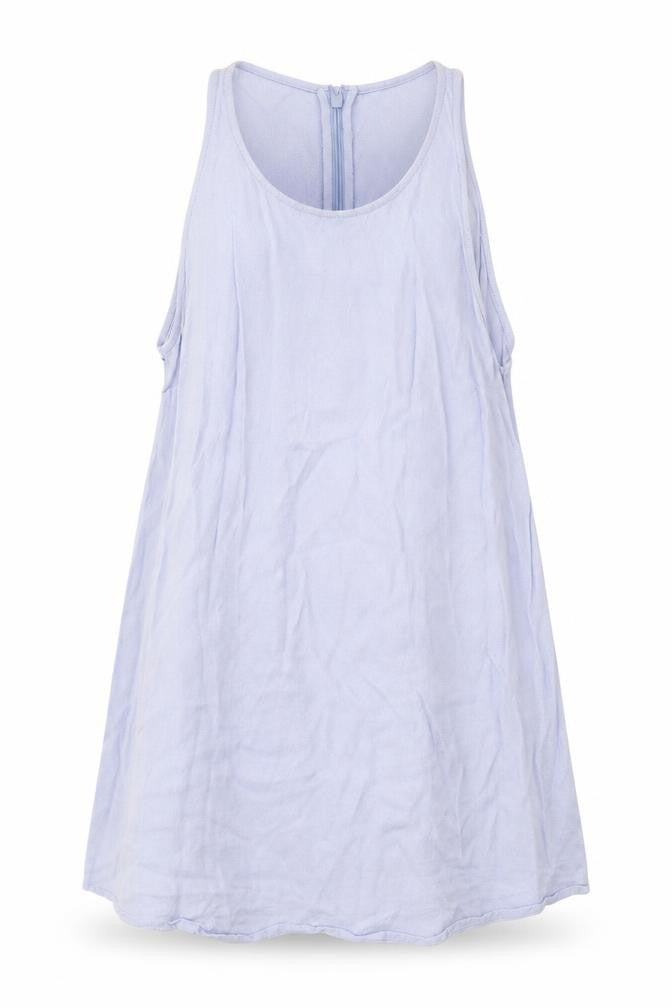 Topshop Womens Blue  Viscose Basic Tank Size 8 Scoop Neck