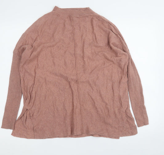 Atmosphere Womens Pink Round Neck  Viscose Pullover Jumper Size 10
