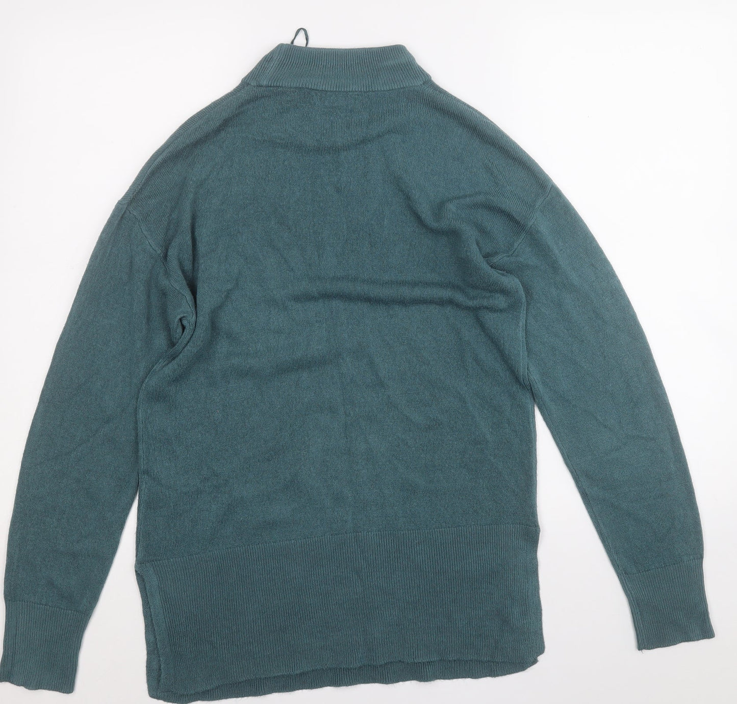 Papaya Womens Blue Round Neck  Acrylic Pullover Jumper Size 12