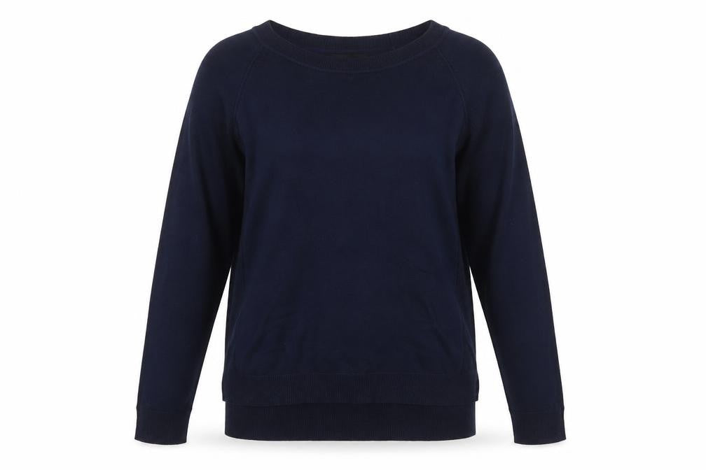 Atmosphere Womens Blue Round Neck  Acrylic Pullover Jumper Size 12