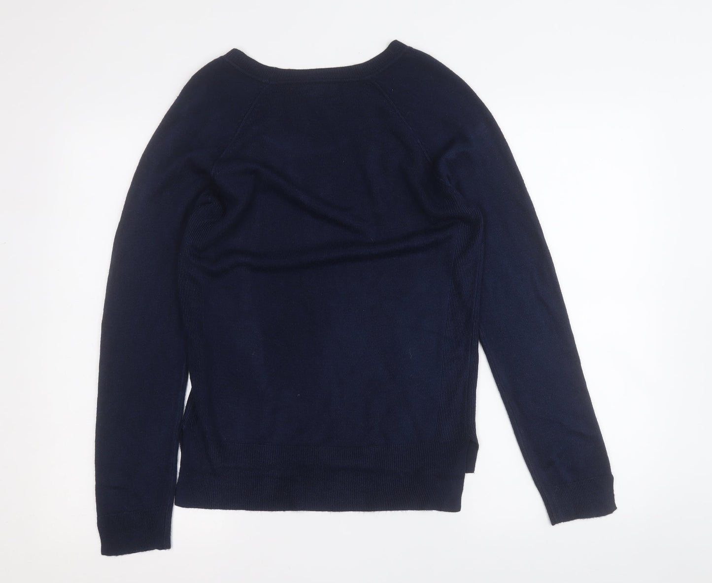 Atmosphere Womens Blue Round Neck  Acrylic Pullover Jumper Size 12