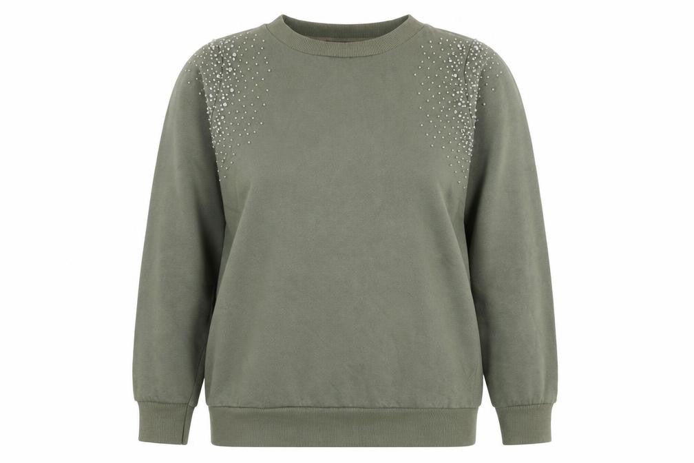 Primark Womens Green  Polyester Pullover Sweatshirt Size S