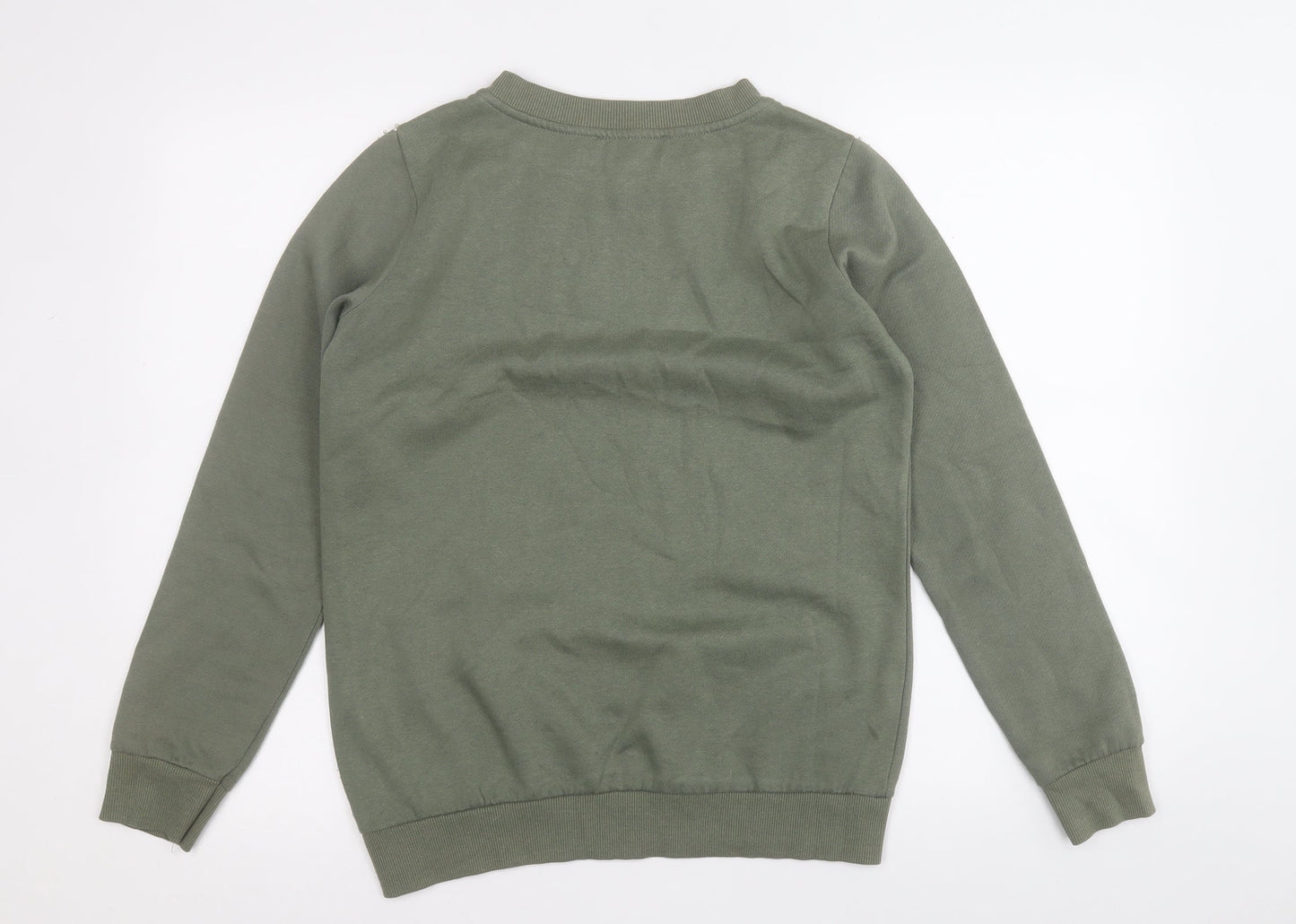 Primark Womens Green  Polyester Pullover Sweatshirt Size S