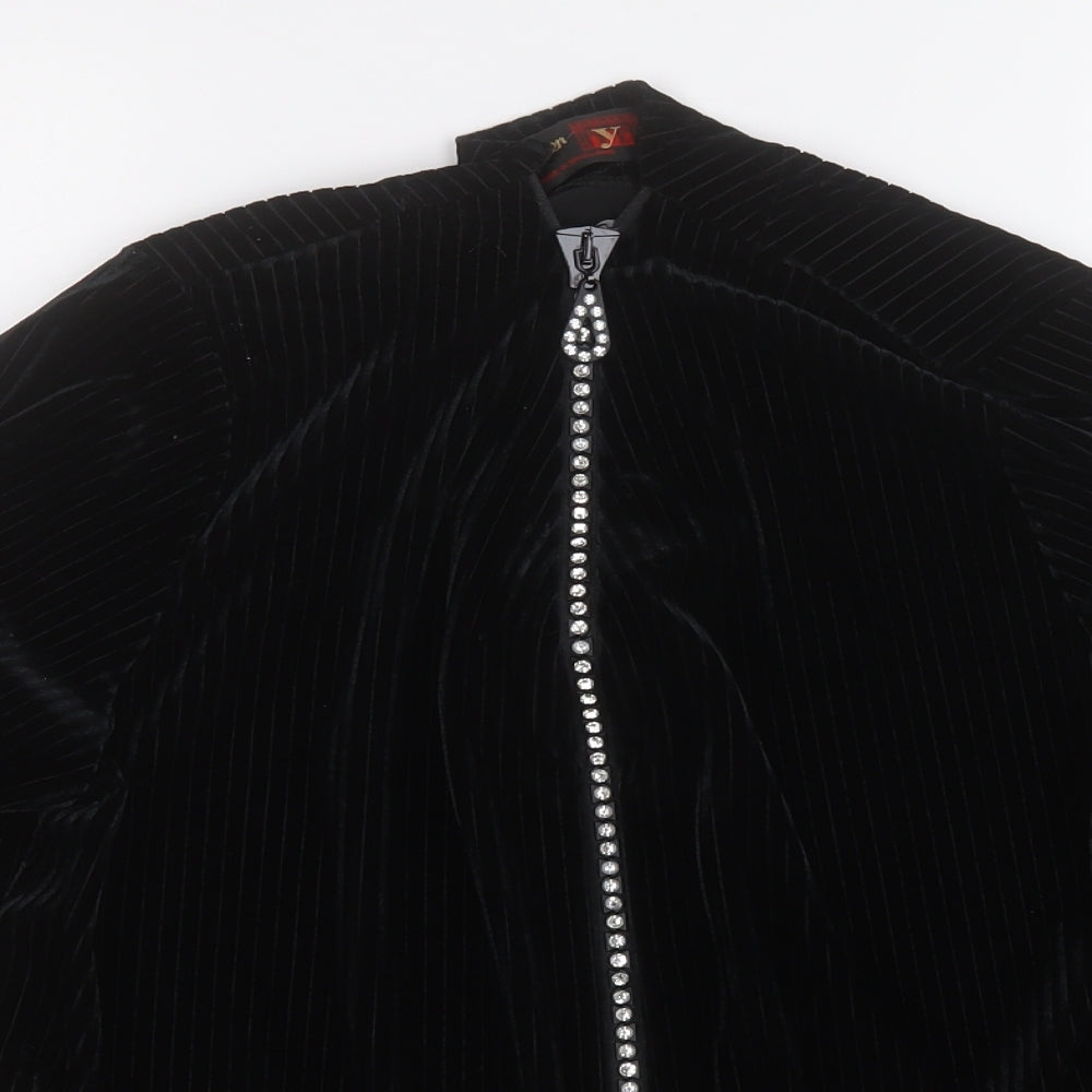 Stephen Womens Black   Jacket  Size M  Zip