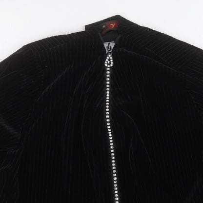 Stephen Womens Black   Jacket  Size M  Zip