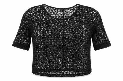 Next Womens Black Round Neck  Polyester Pullover Jumper Size 14