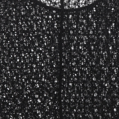 Next Womens Black Round Neck  Polyester Pullover Jumper Size 14
