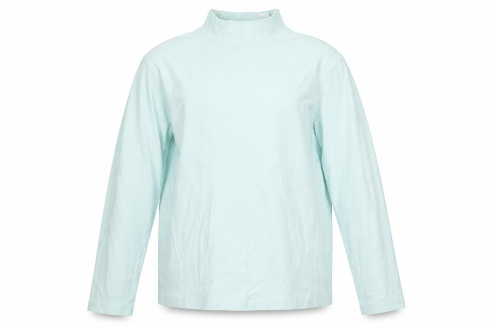 Croft & Barrow Womens Blue  Cotton Pullover Sweatshirt Size M