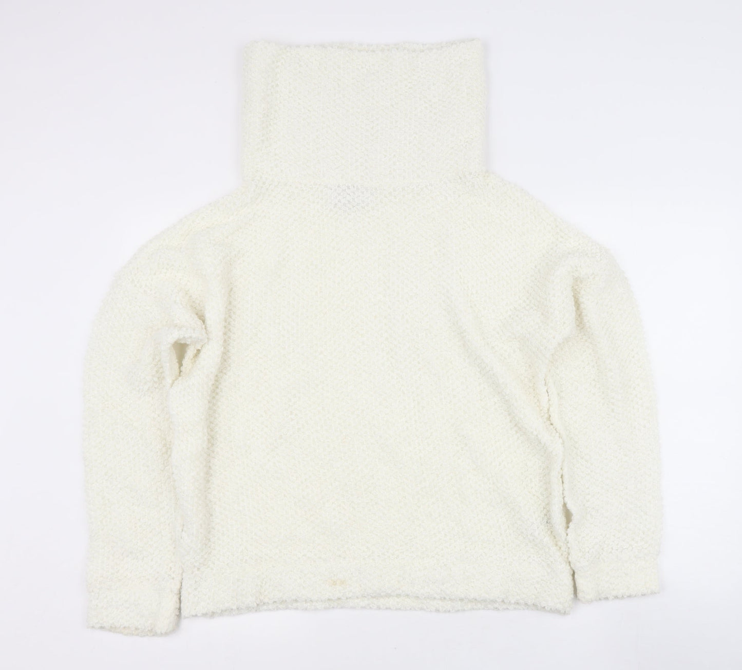 NEXT Womens Beige Roll Neck  Acrylic Pullover Jumper Size 14